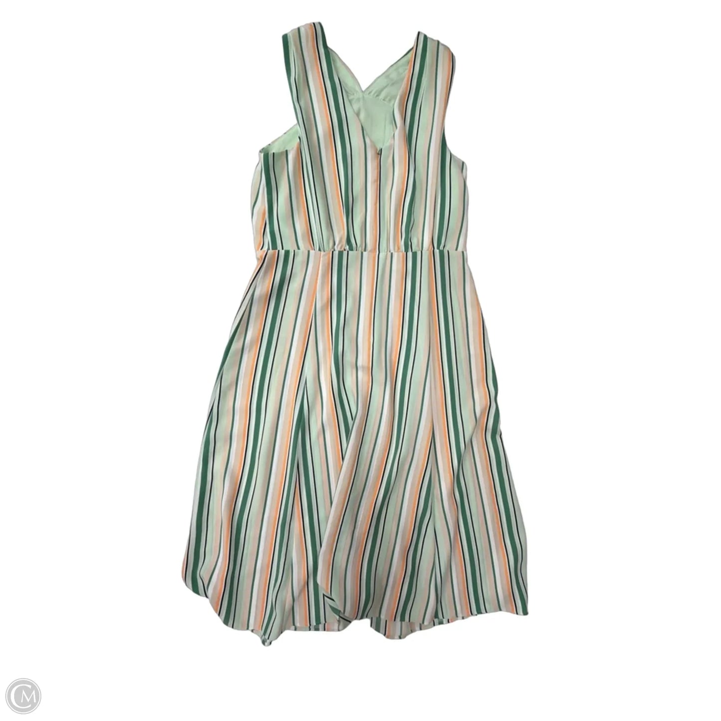 Dress Casual Midi By Ann Taylor In Striped Pattern, Size: S