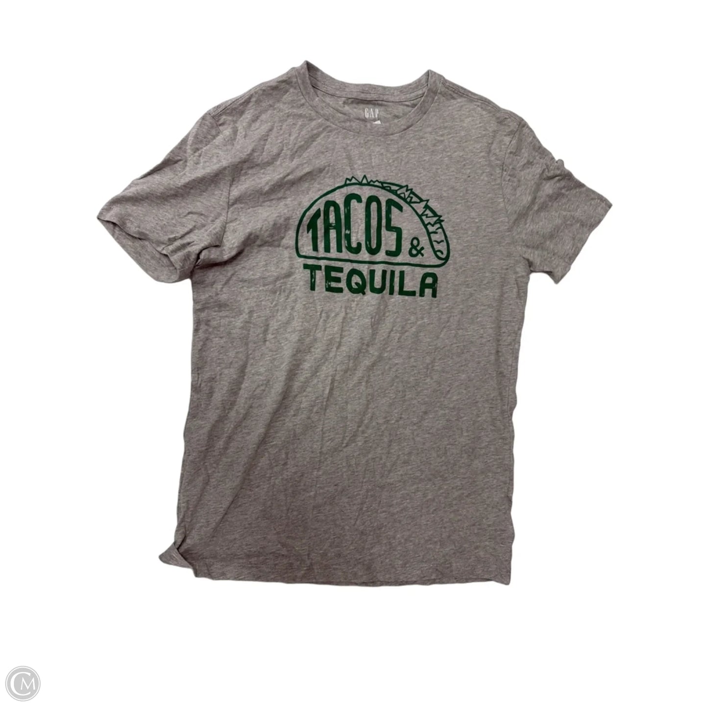 Top Short Sleeve Basic By Gap In Grey, Size: Xs