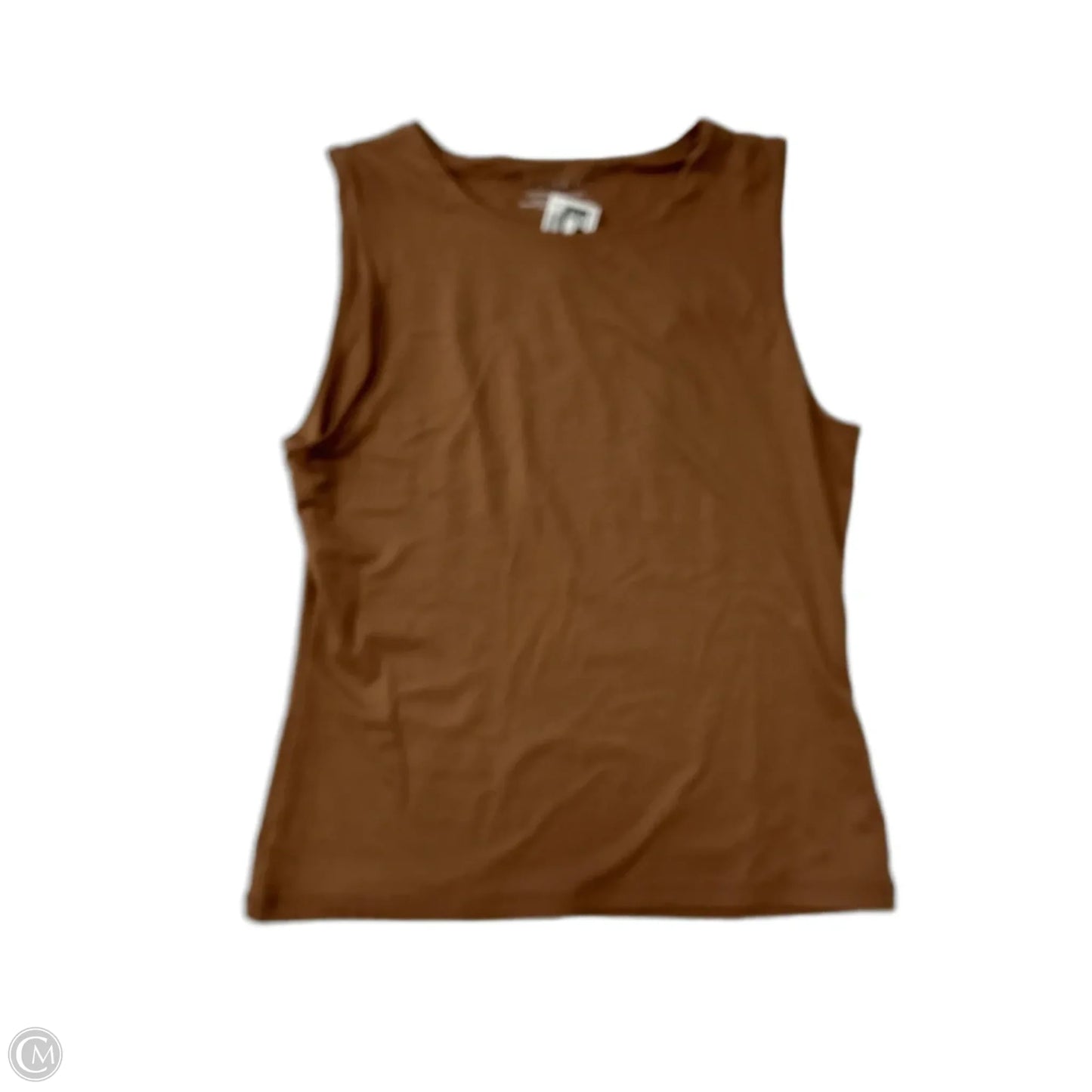 Top Sleeveless By Tahari In Tan, Size: M