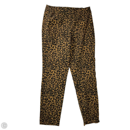 Pants Cropped By Time And Tru In Animal Print, Size: 14