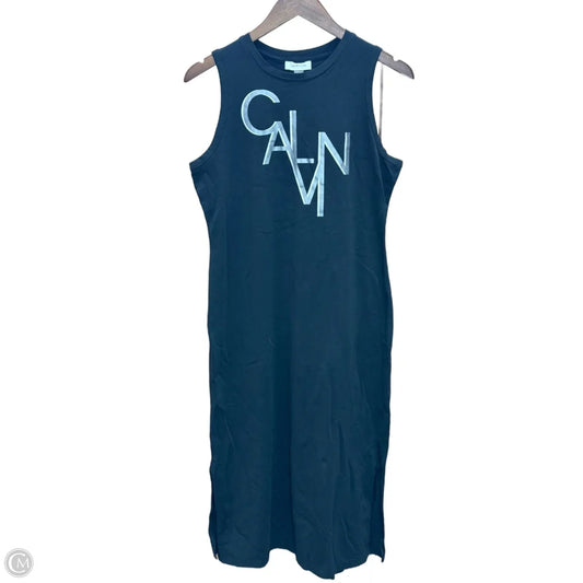 Dress Casual Midi By Calvin Klein In Black, Size: M