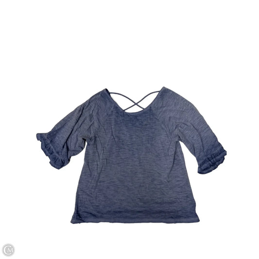 Top Short Sleeve By Ana In Blue, Size: M