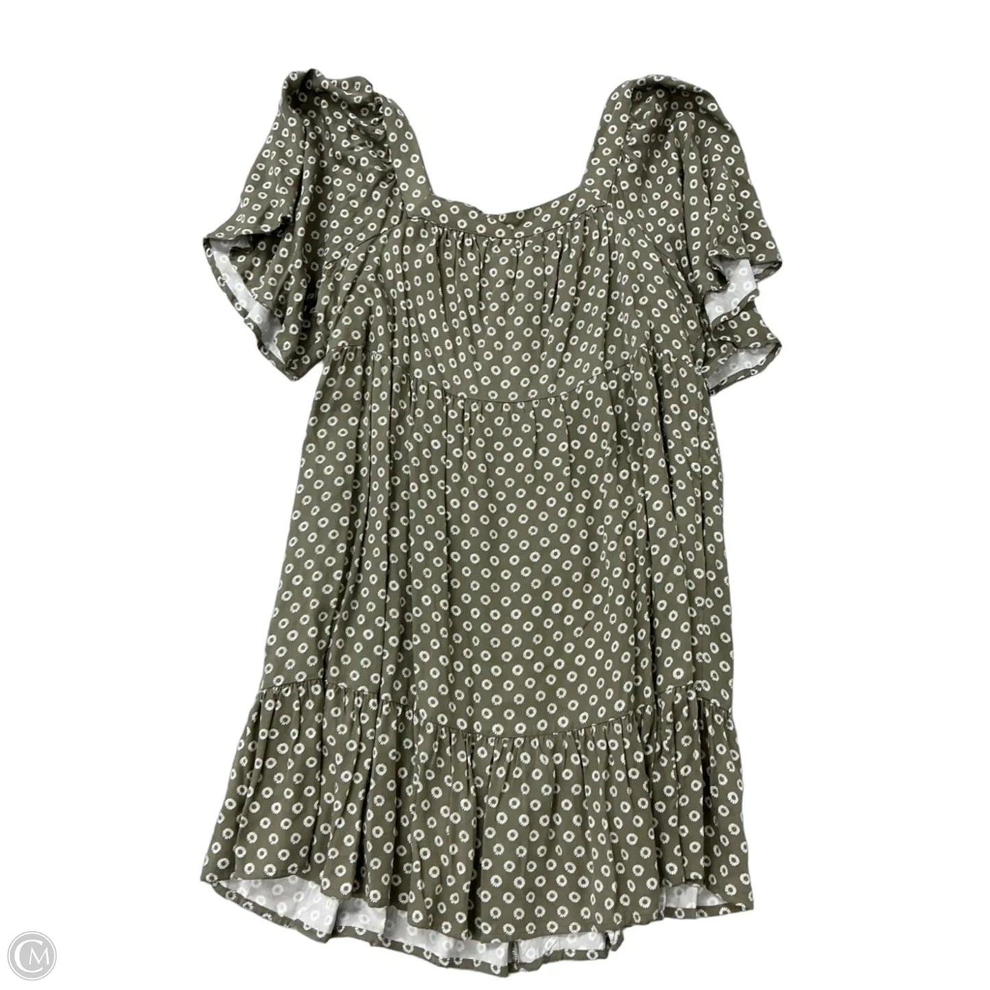Dress Casual Midi By Maurices In Green, Size: 1x