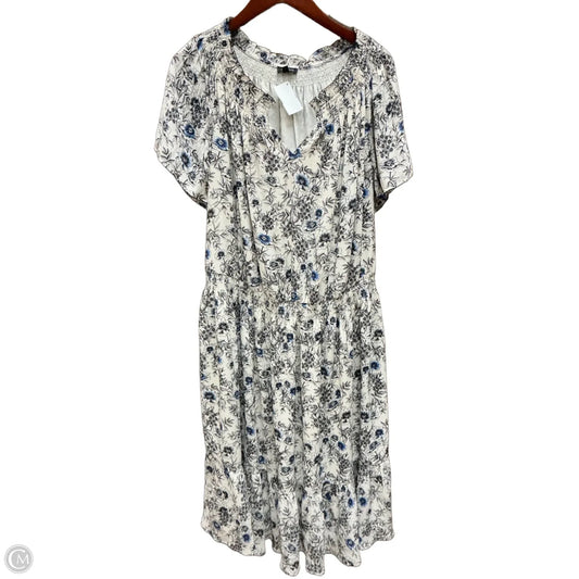 Dress Casual Midi By Talbots In Floral Print, Size: 3x