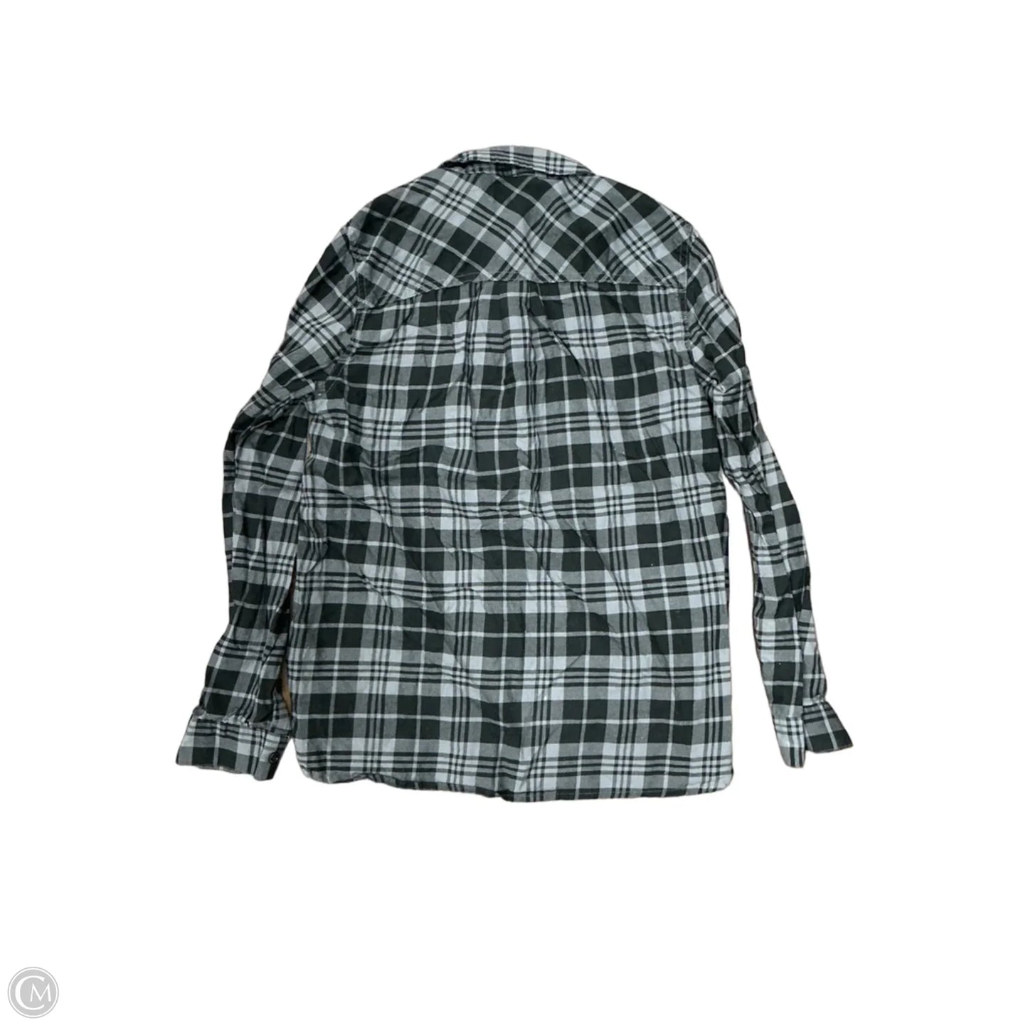 Top Long Sleeve By Gh Bass And Co In Plaid Pattern, Size: M