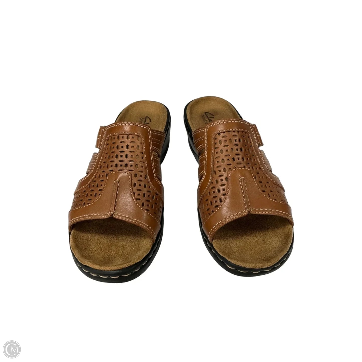 Sandals Flats By Clarks In Brown, Size: 9.5