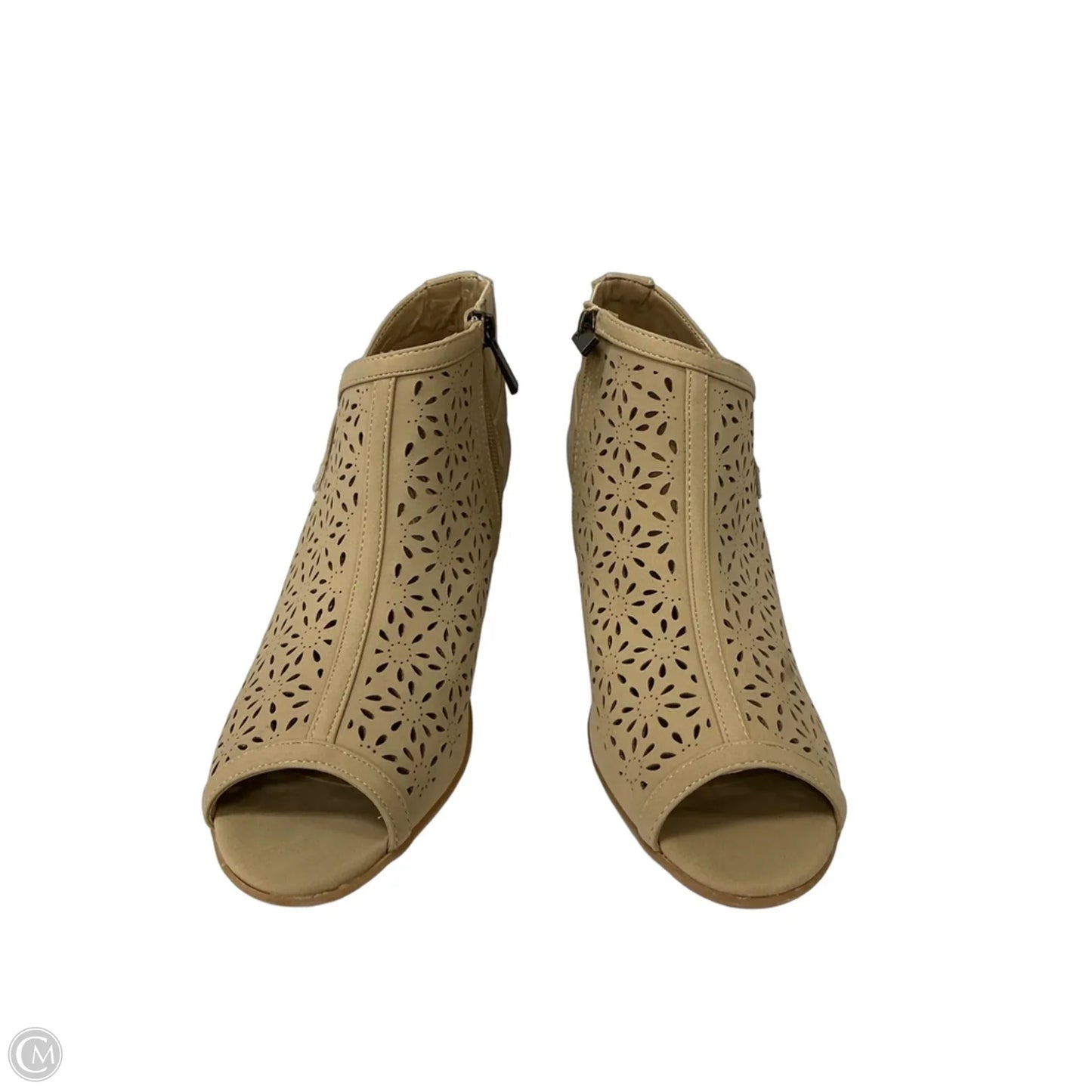 Shoes Heels Block By Easy Street In Tan, Size: 8