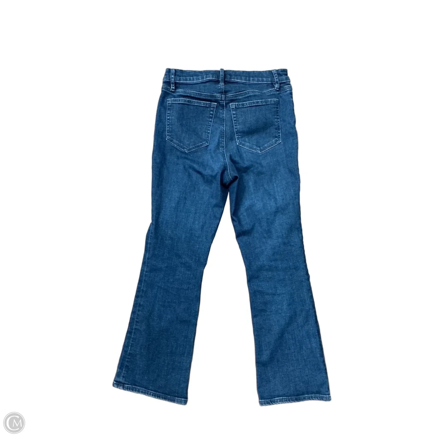Jeans Flared By Loft In Blue Denim, Size: 4