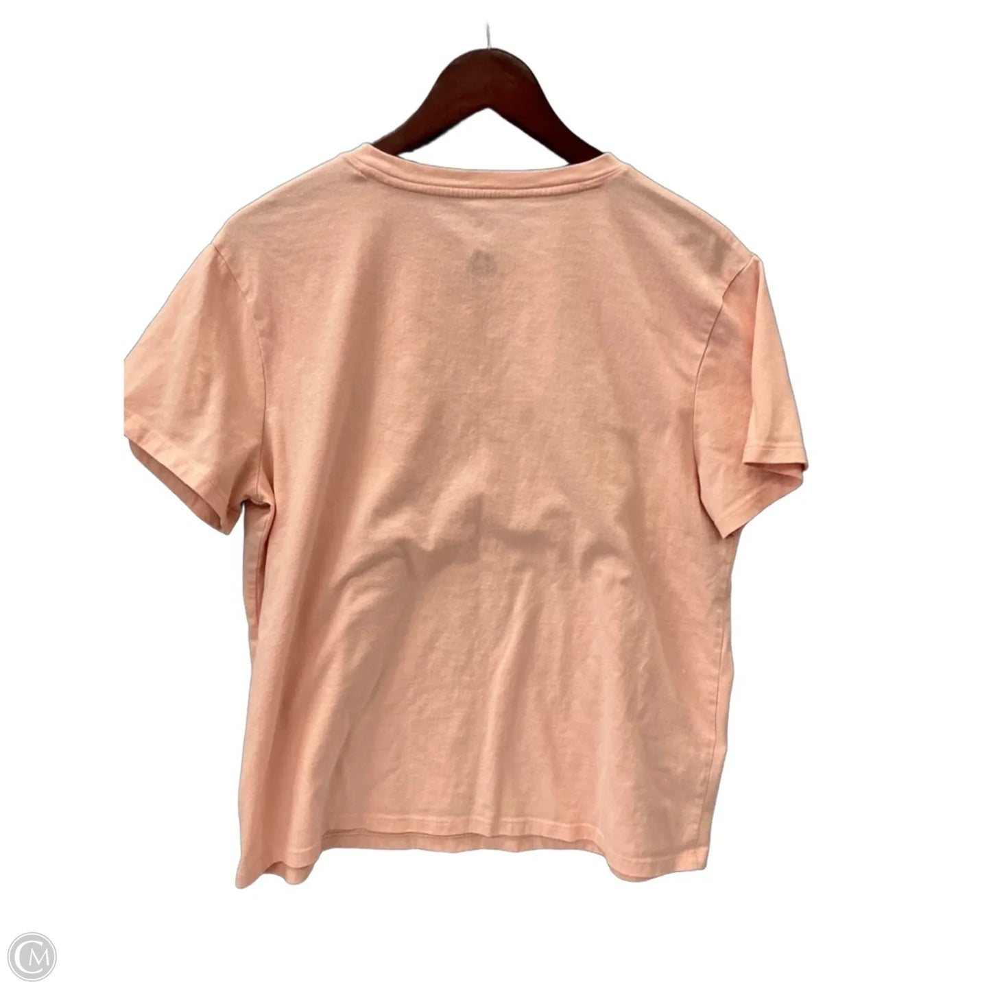Top Short Sleeve By Sonoma In Peach, Size: L