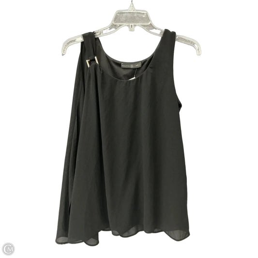 Top Sleeveless By Signature Collection In Black, Size: M