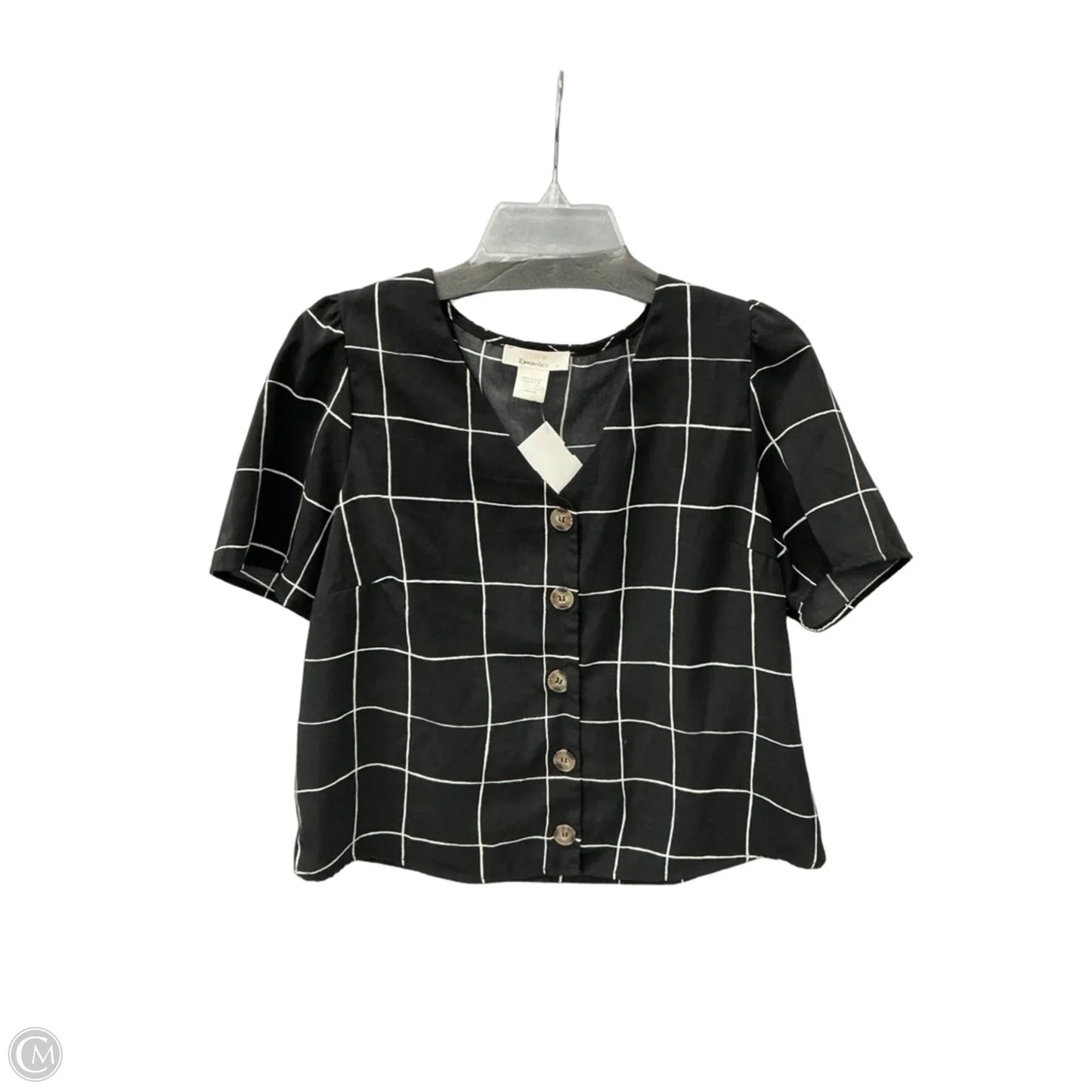 Top Short Sleeve By Urban Romantics In Black, Size: M