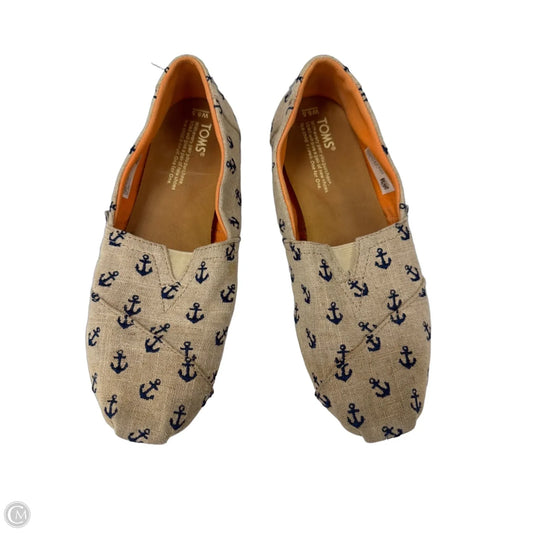 Shoes Flats By Toms In Tan, Size: 8.5