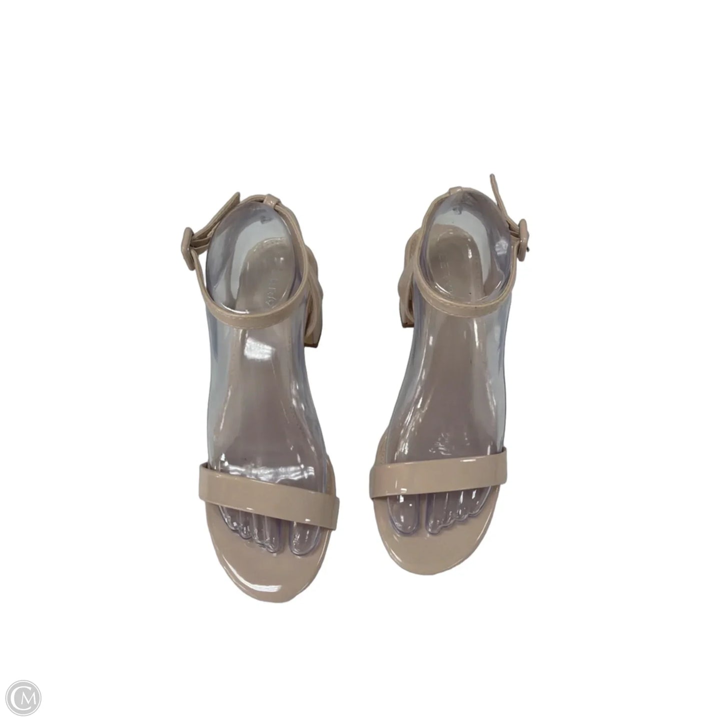 Shoes Heels Block By Clothes Mentor In Tan, Size: 7.5