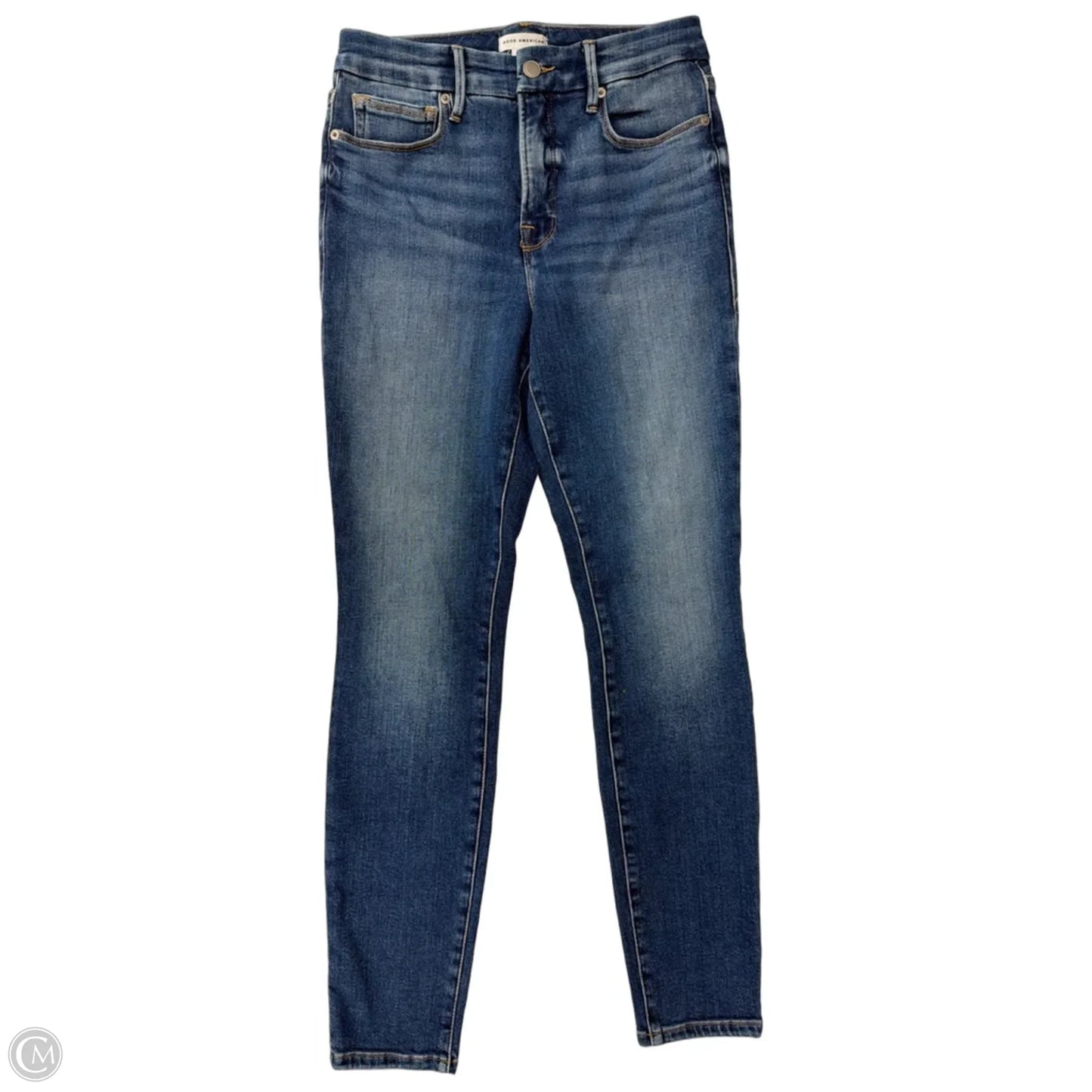 Jeans Skinny By Good American In Blue Denim, Size: 2