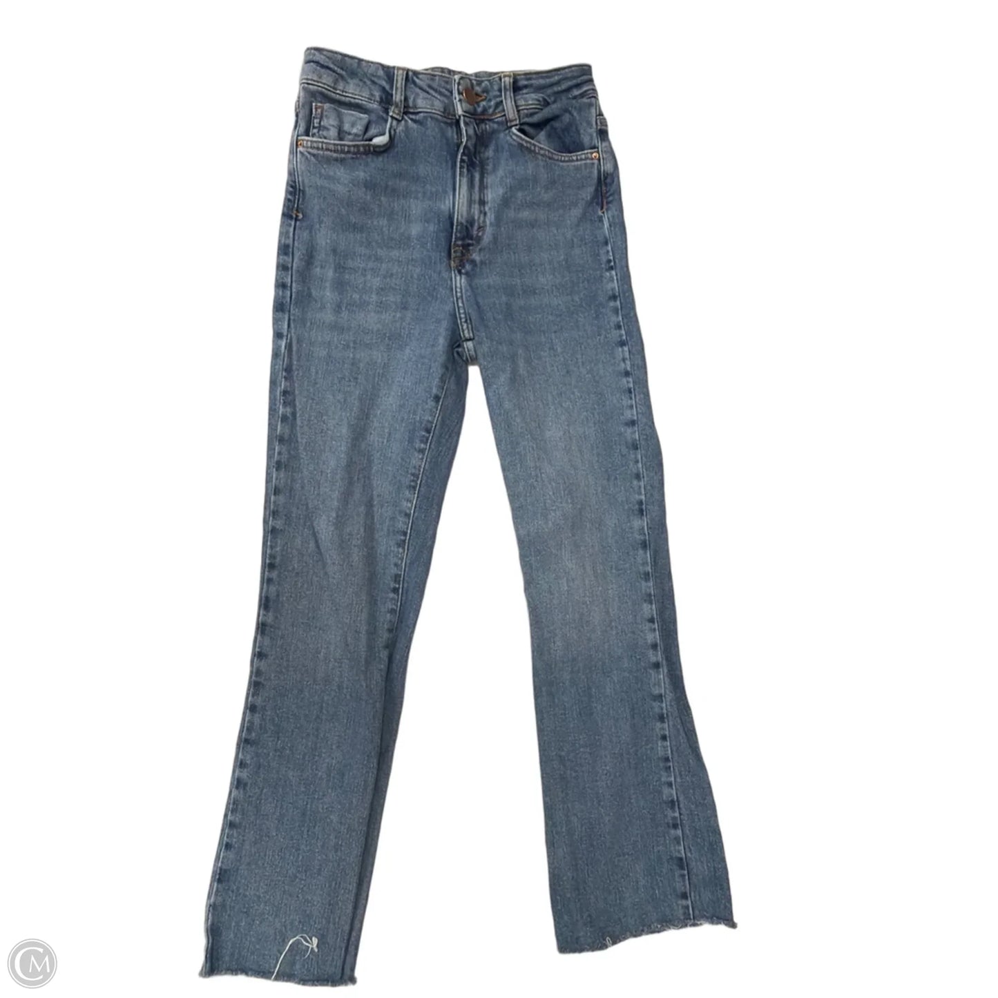 Jeans Boot Cut By Zara In Blue Denim, Size: 2