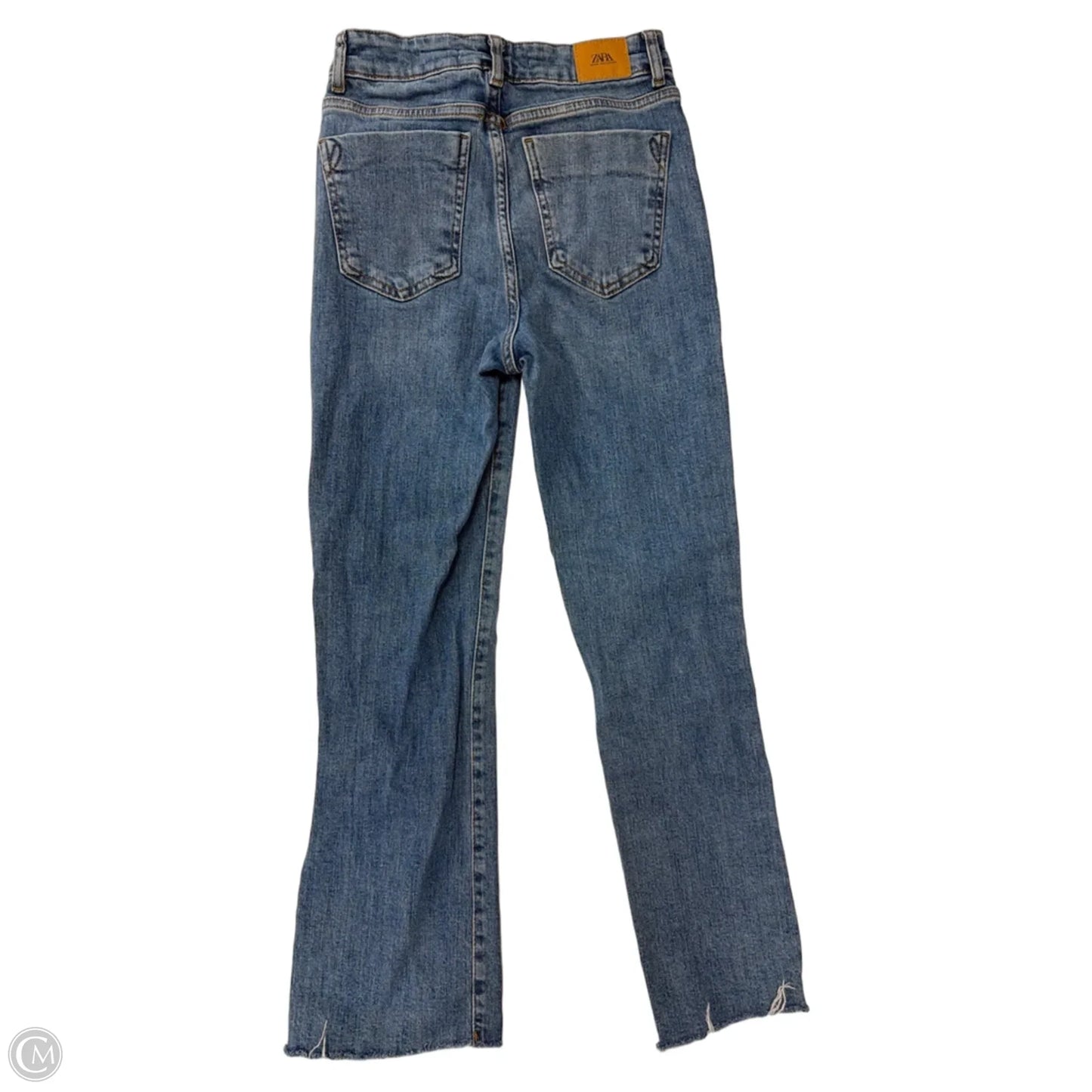 Jeans Boot Cut By Zara In Blue Denim, Size: 2