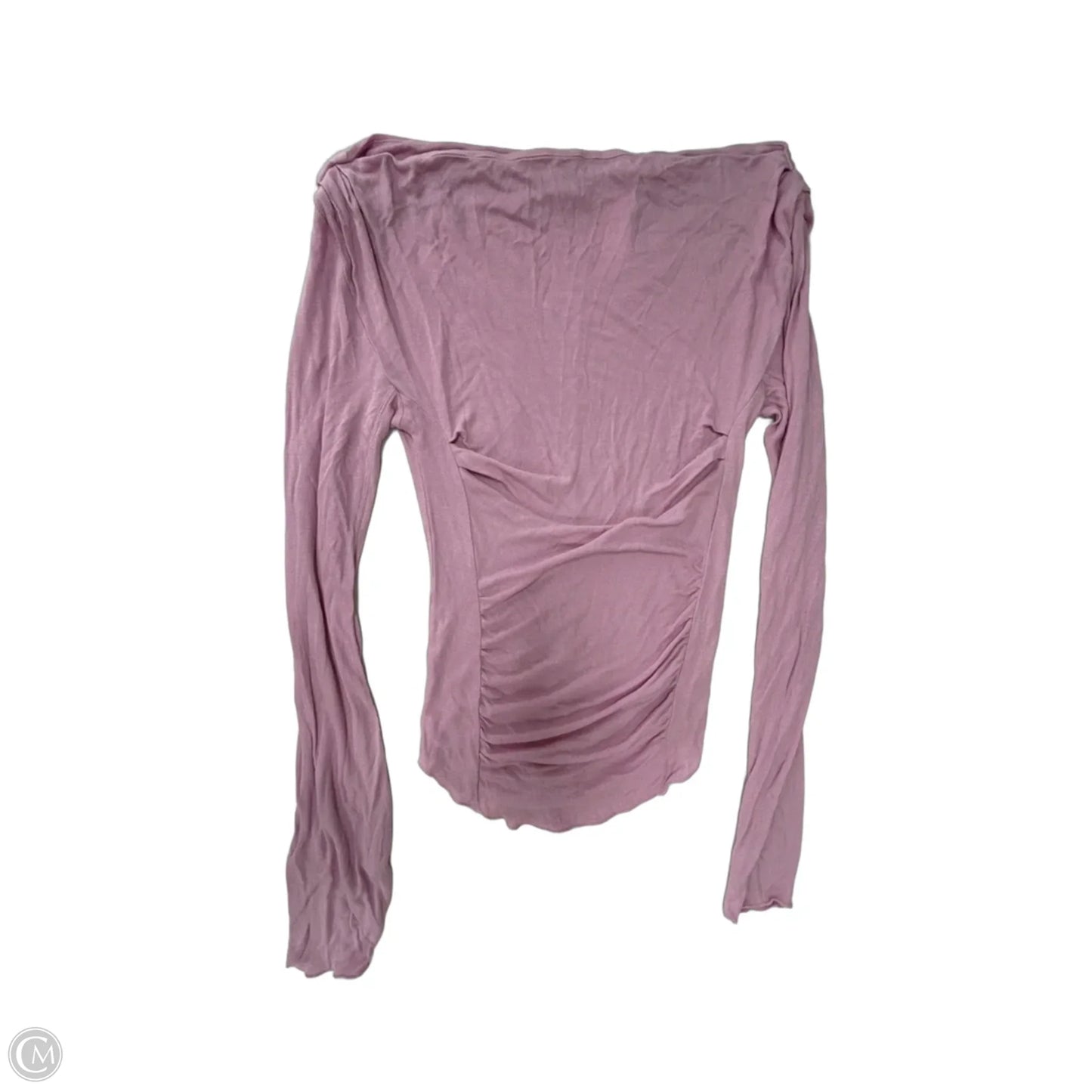 Top Long Sleeve By Free People In Pink, Size: S