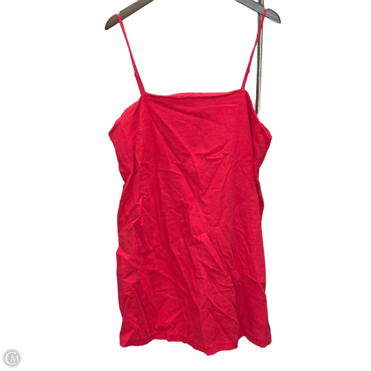 Dress Casual Midi By A New Day In Red, Size: Xl