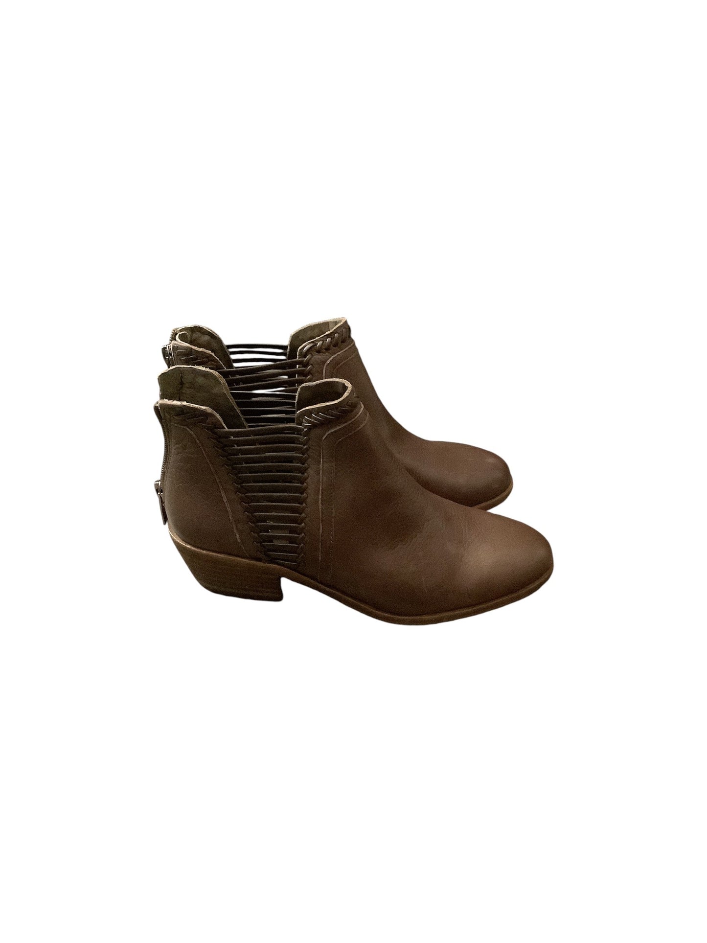 Boots Ankle Heels By Vince Camuto In Brown, Size: 7