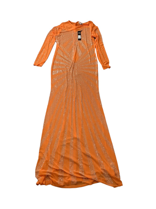 Orange Dress Casual Maxi Fashion Nova, Size 1x