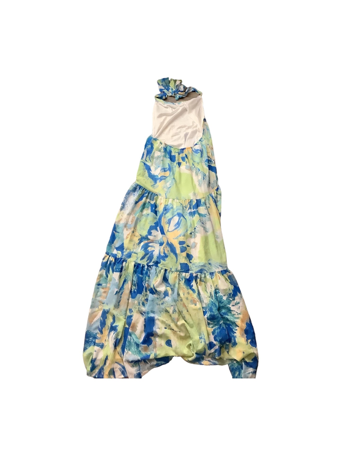 Blue & Green Dress Casual Maxi Flying Tomato, Size S