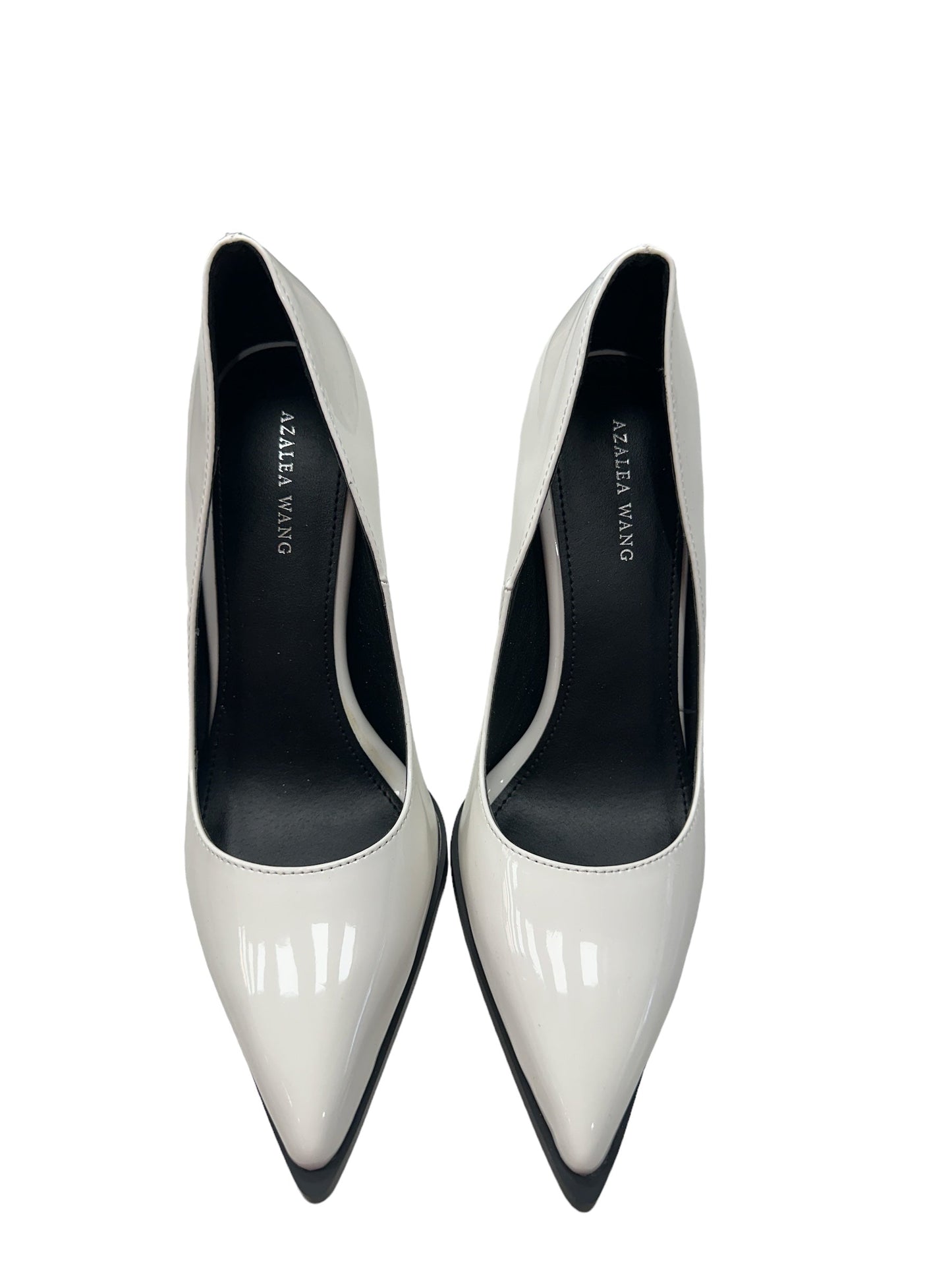 White Shoes Heels Stiletto Azalea Wang, Size 10