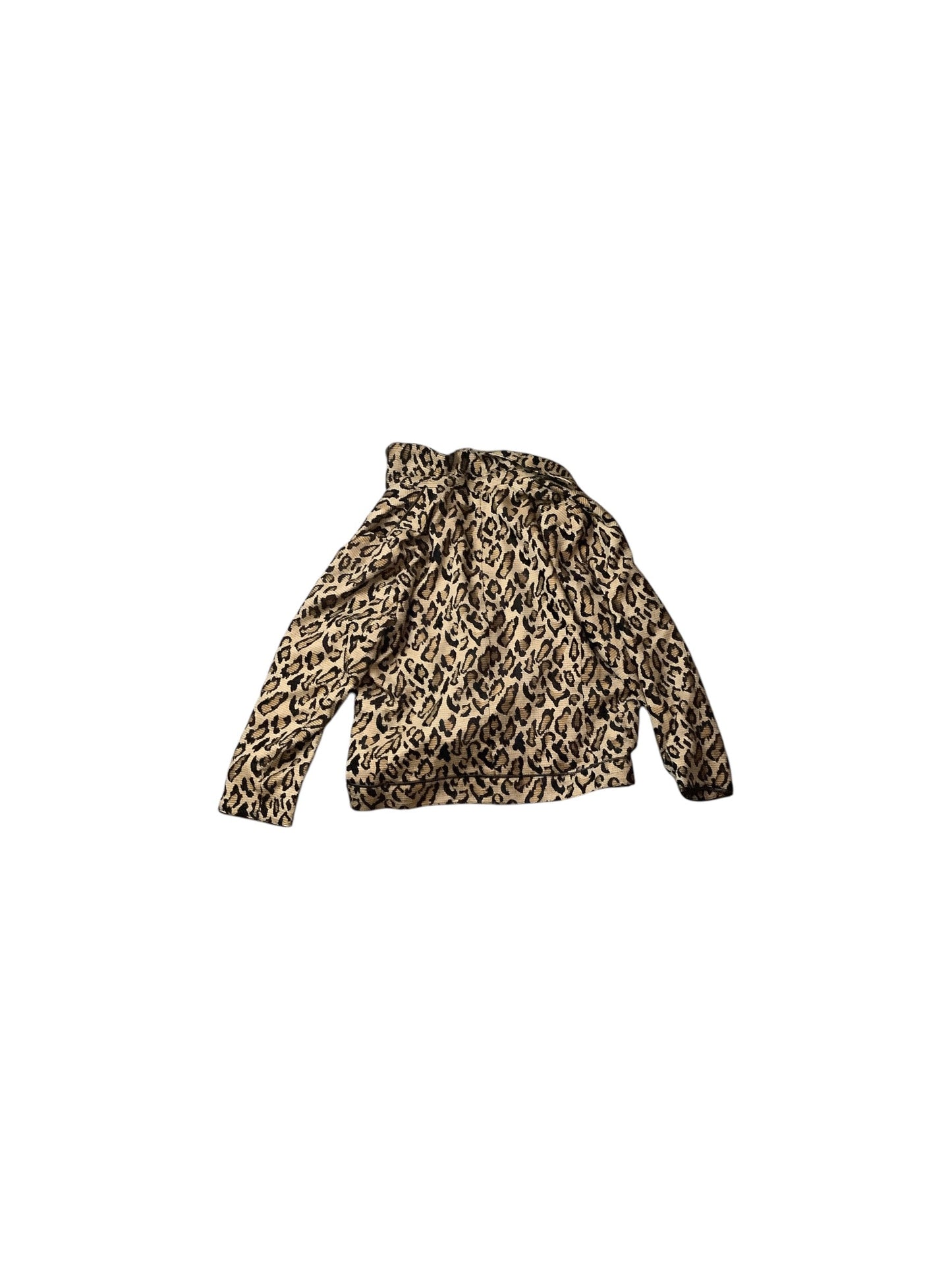 Blazer By Chicos In Animal Print, Size: Lp