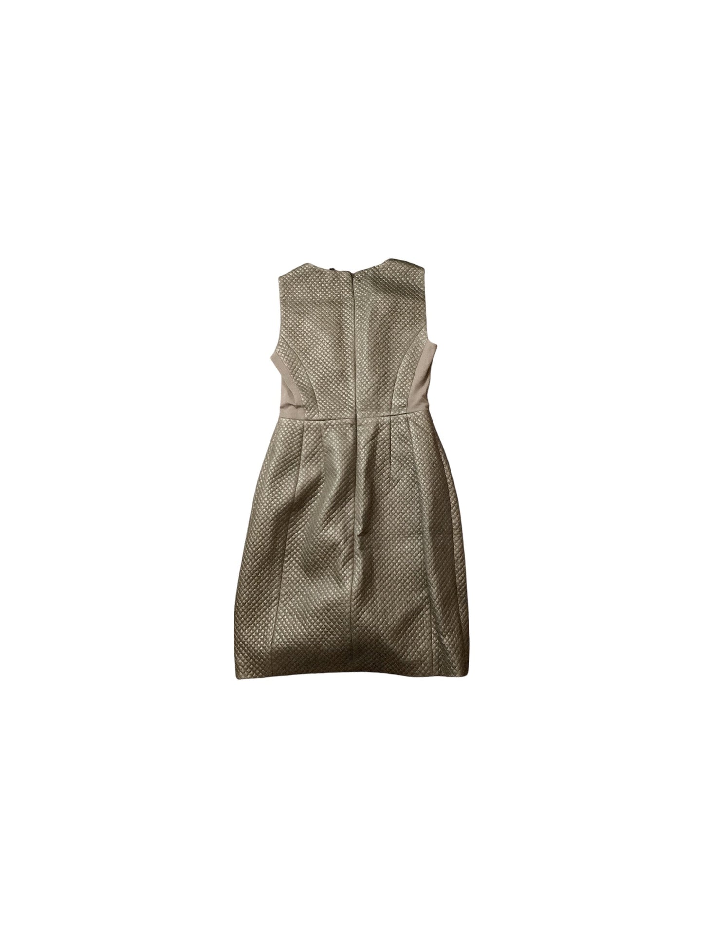 Dress Casual Midi By Bcbgmaxazria In Taupe, Size: 8