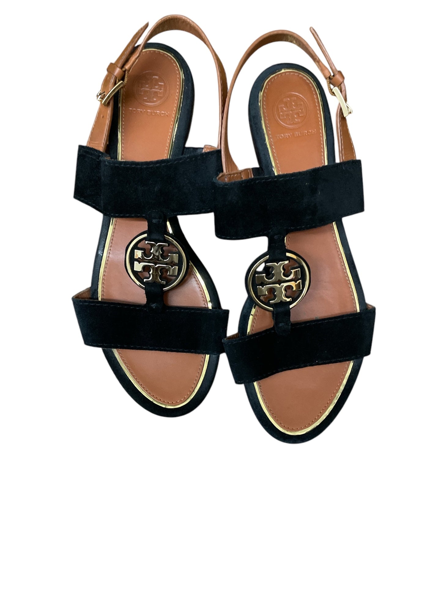 Sandals Flats By Tory Burch In Black, Size: 9