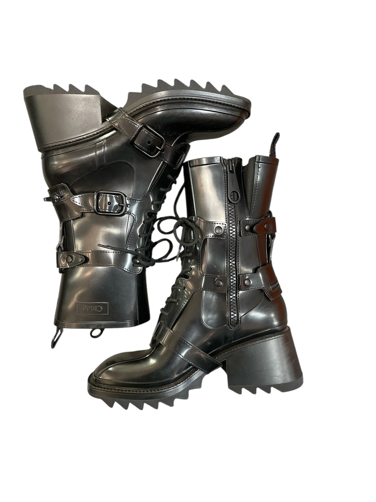 Boots Luxury Designer By Chloe In Black