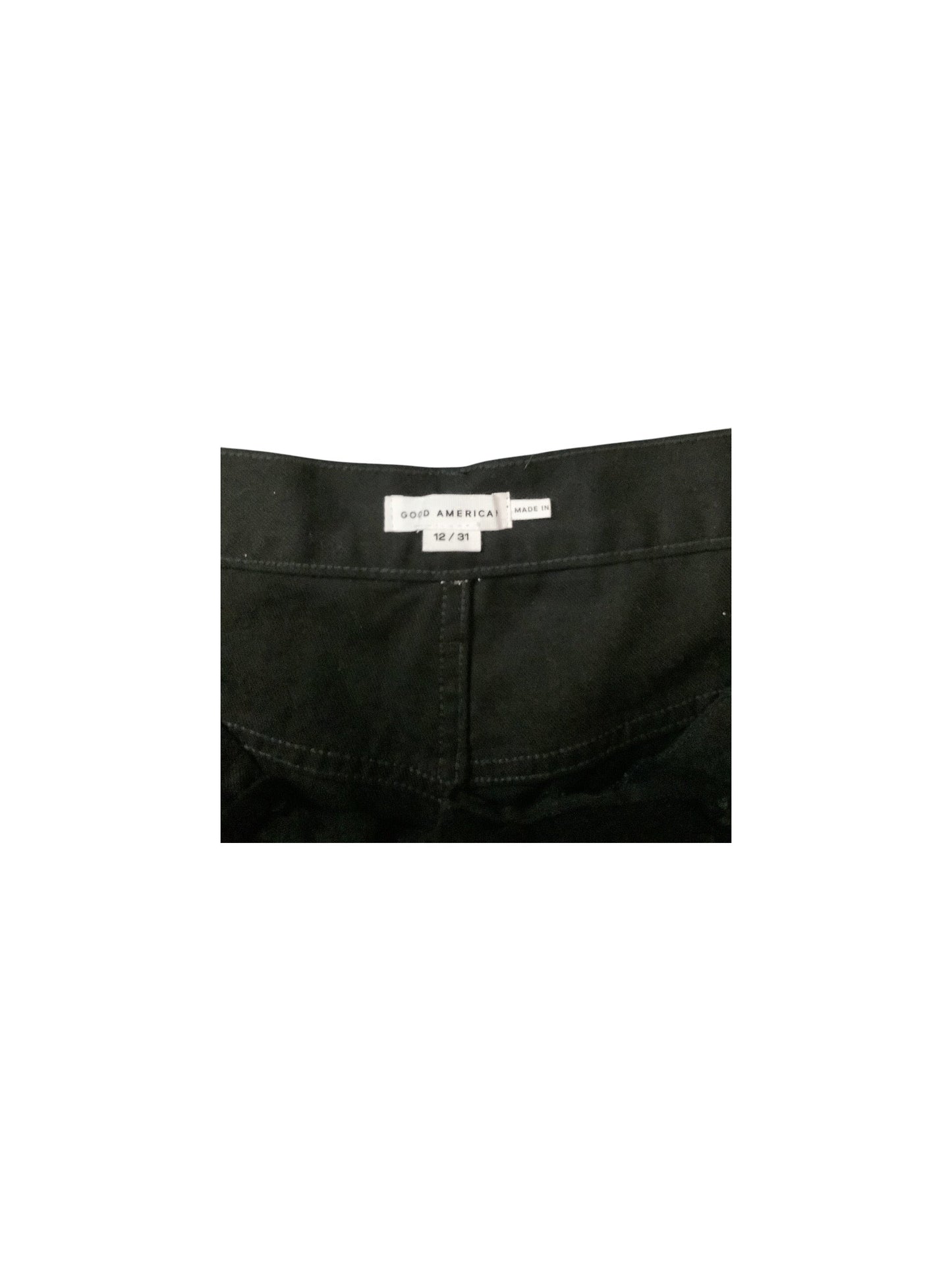 Jeans Wide Leg By Good American In Black, Size: 12