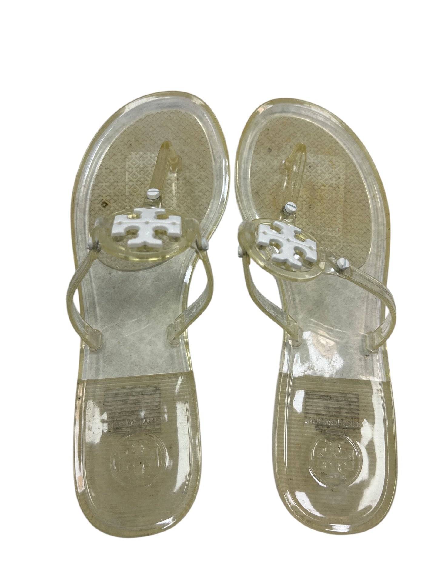 Sandals Flats By Tory Burch In Clear, Size: 8