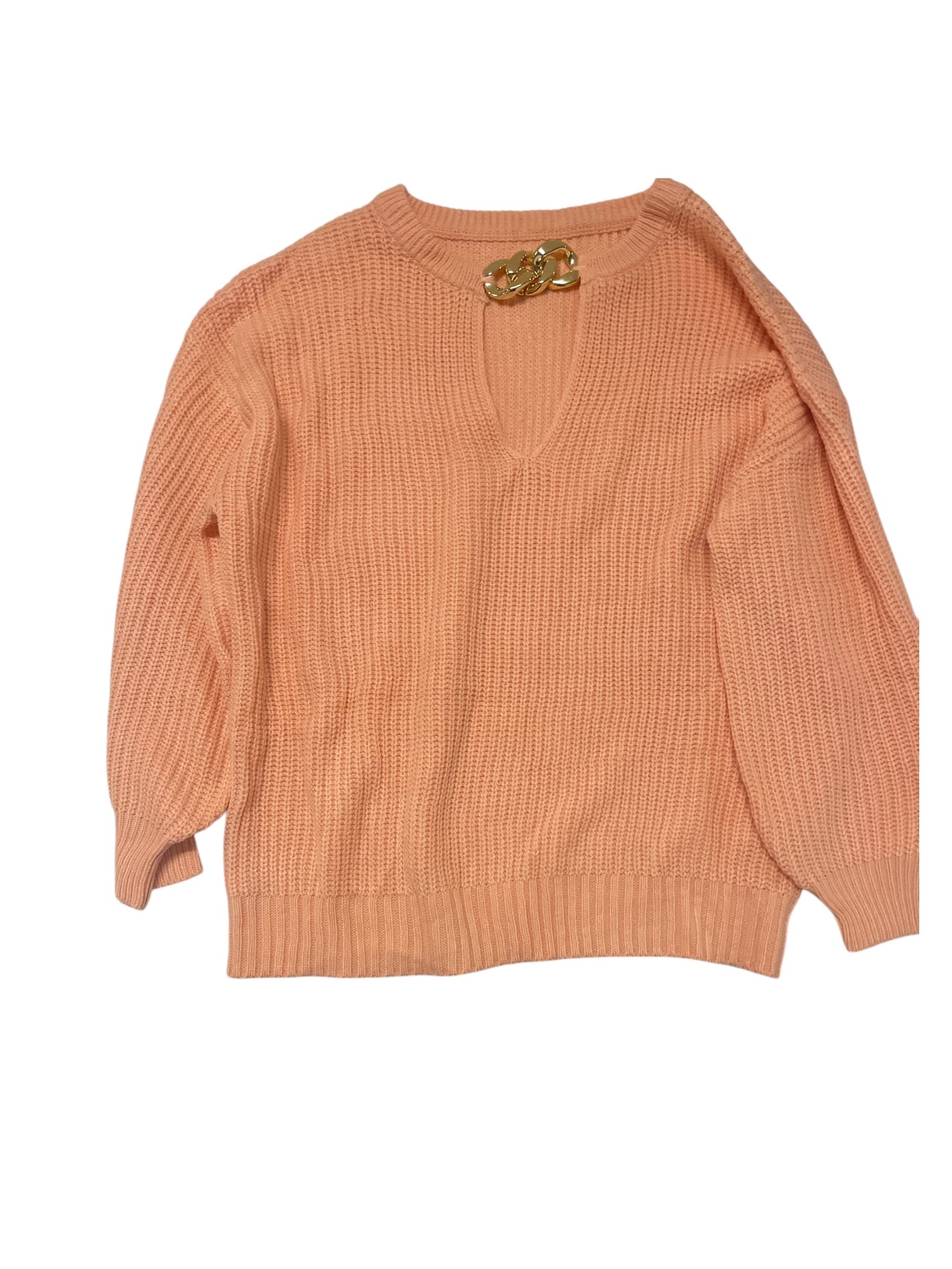 Sweater By Shein In Peach