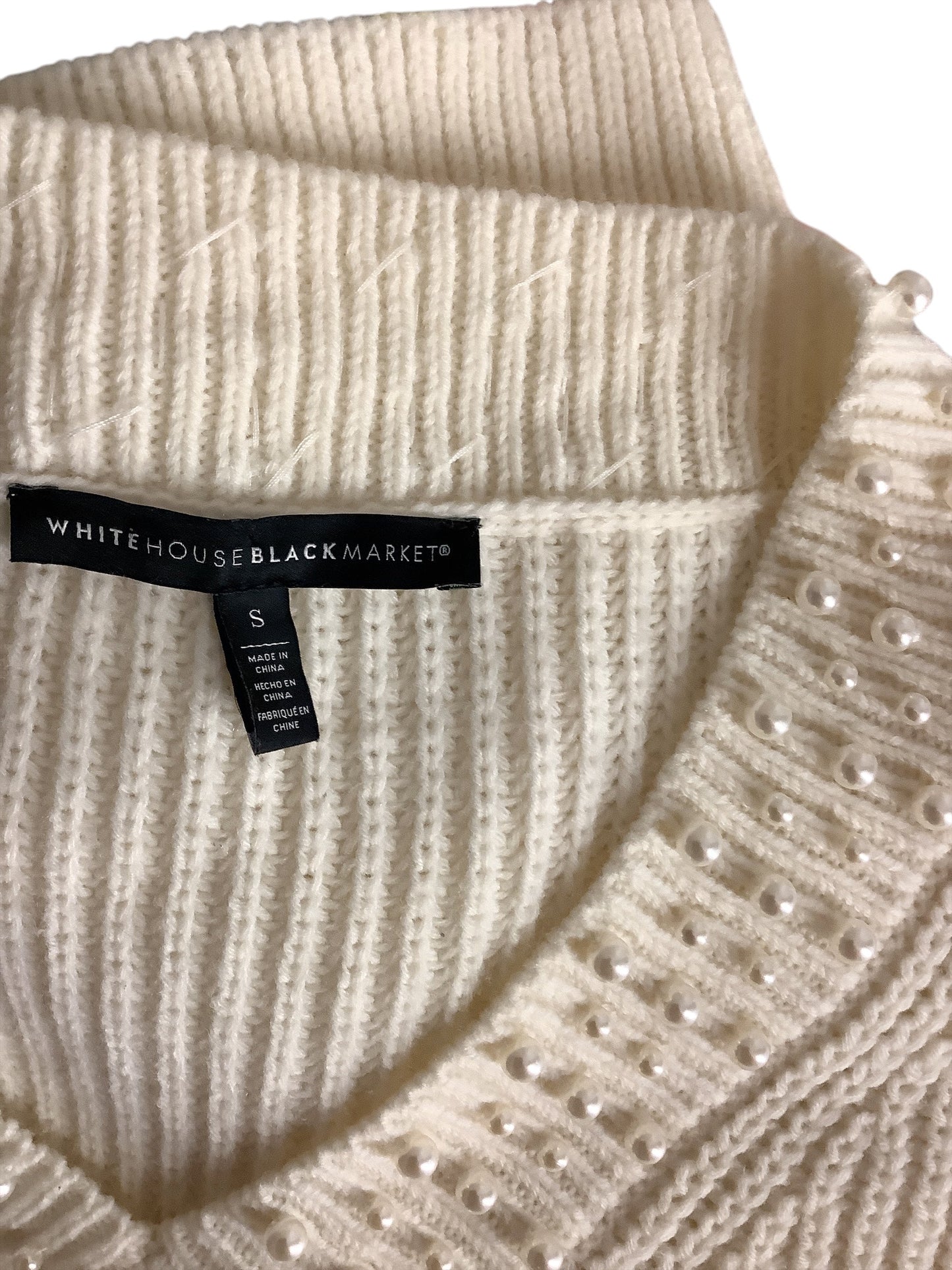 Sweater By White House Black Market In Cream, Size: S