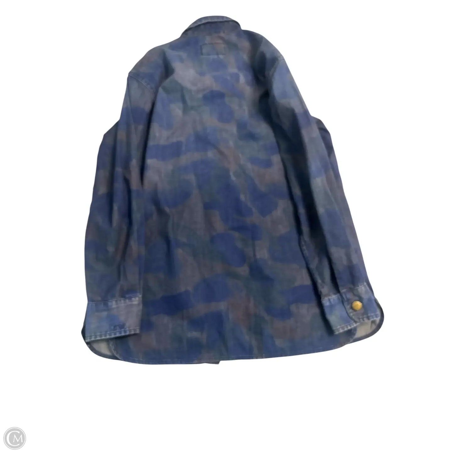 Top Long Sleeve Basic By Current Elliott In Blue, Size: 0