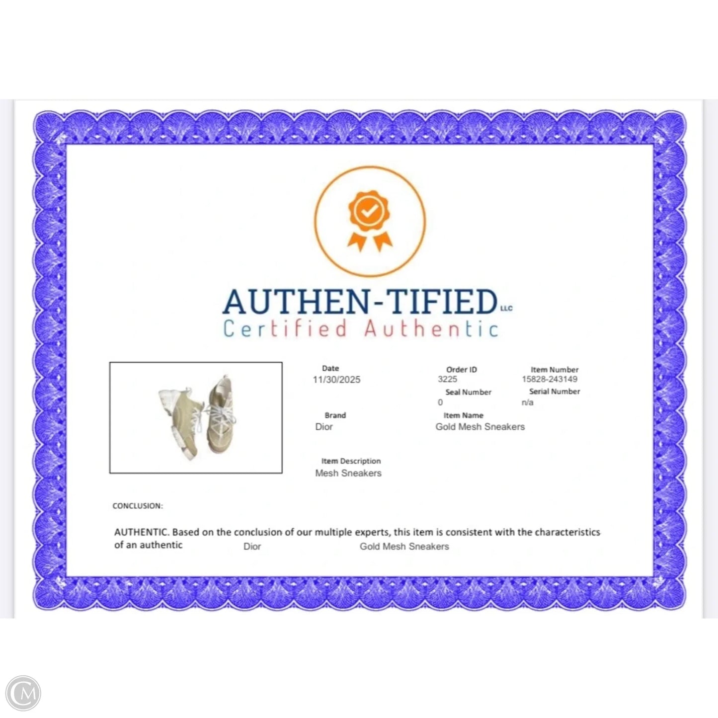 Shoes Luxury Designer By Dior In Gold