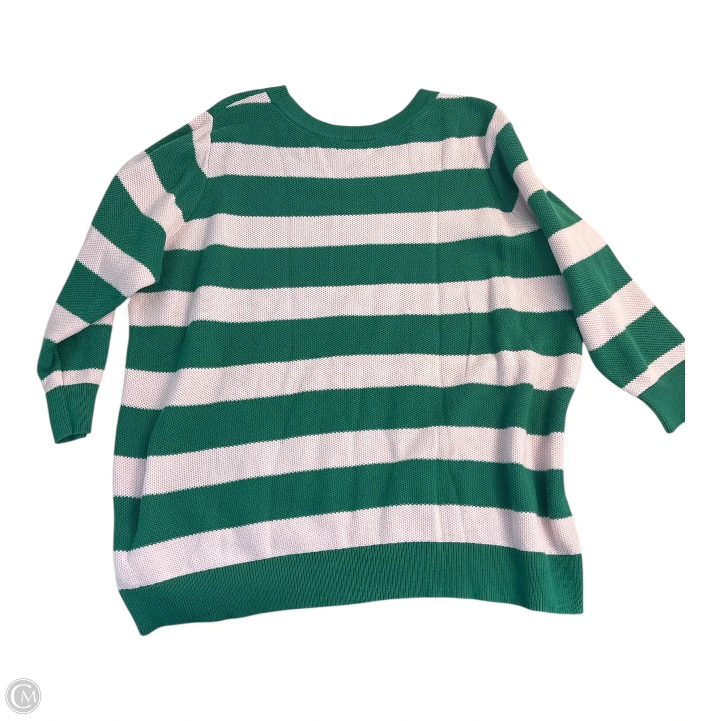 Sweater By Halogen In Green & Pink, Size: 3x