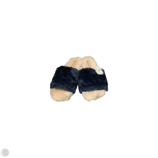 Sandals Flats By Logo In Blue, Size: 9.5