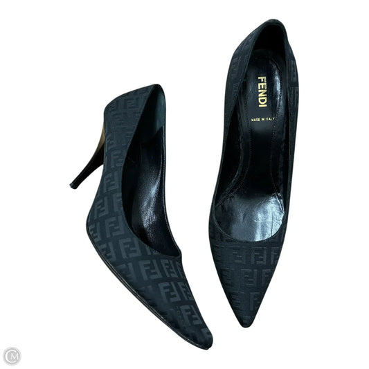 Shoes Luxury Designer By Fendi In Black Size 38.5