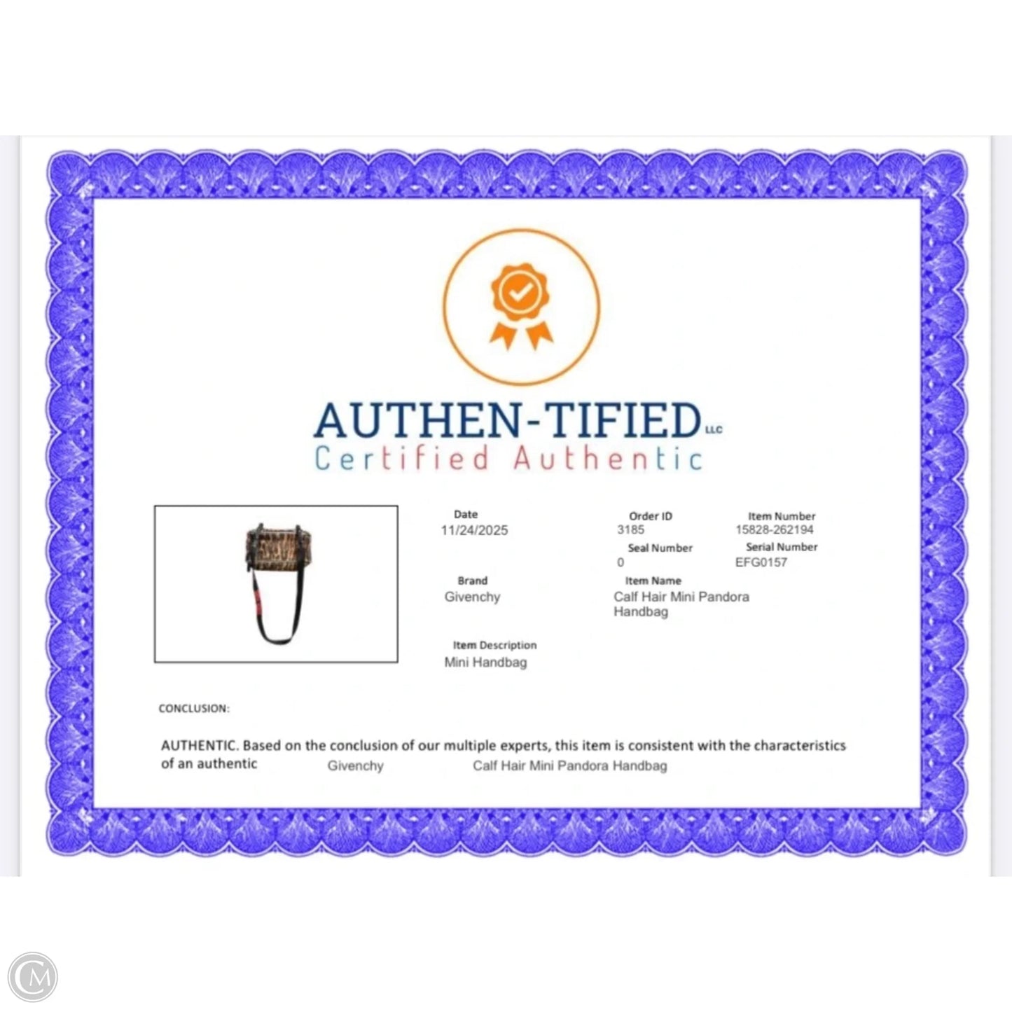 Handbag Luxury Designer By Givenchy, Size: Small