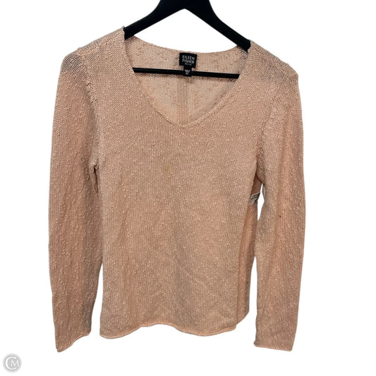 Sweater By Eileen Fisher In Peach, Size: Lp