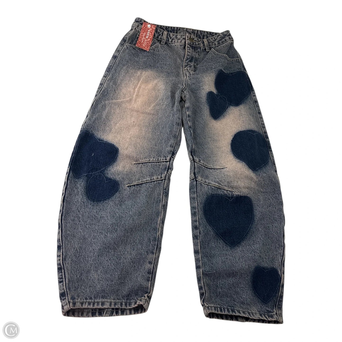 Jeans Wide Leg By Shein In Blue, Size: S