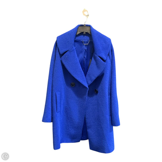 Coat Wool By Elie Tahari In Blue, Size: L