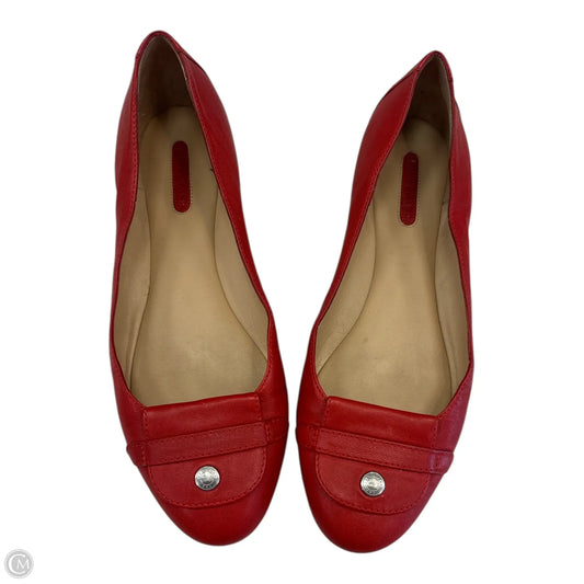 Shoes Designer By Longchamp In Red, Size: 9