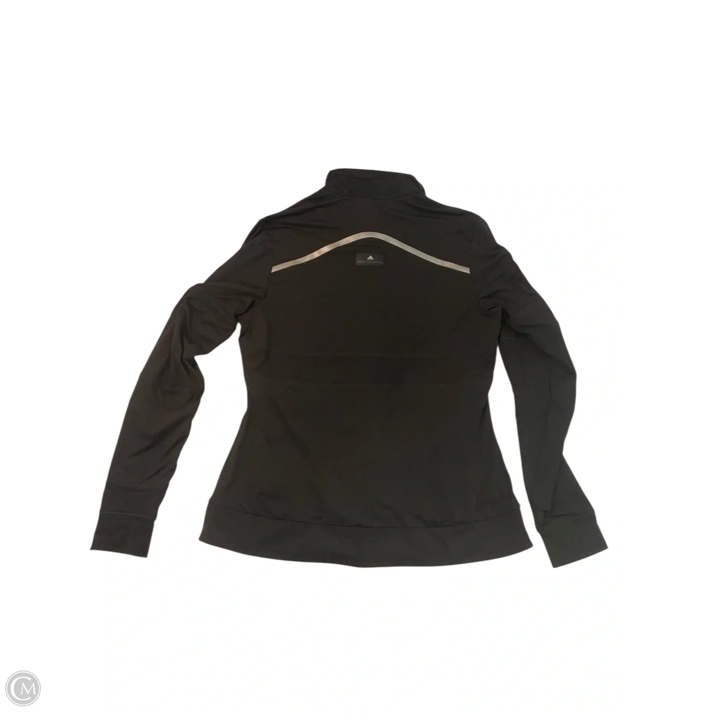 Athletic Jacket By Adidas In Black, Size: L