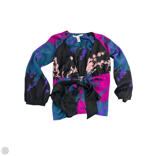 Top Long Sleeve Designer By Diane Von Furstenberg In Multi-colored, Size: 0