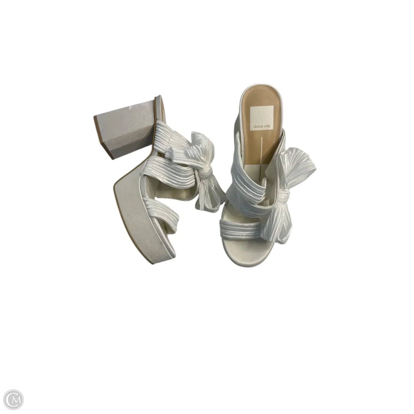 Sandals Heels Block By Dolce Vita In White, Size: 7