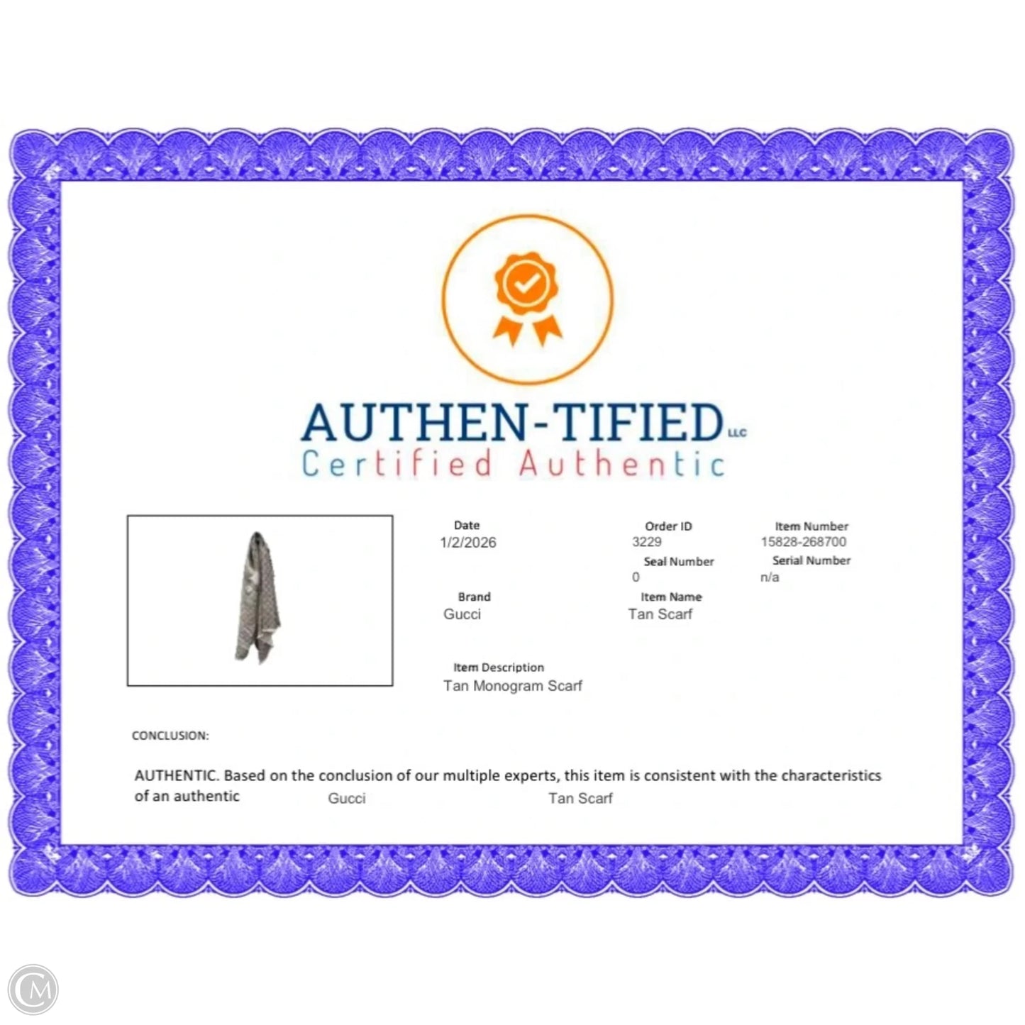 Scarf Luxury Designer By Gucci