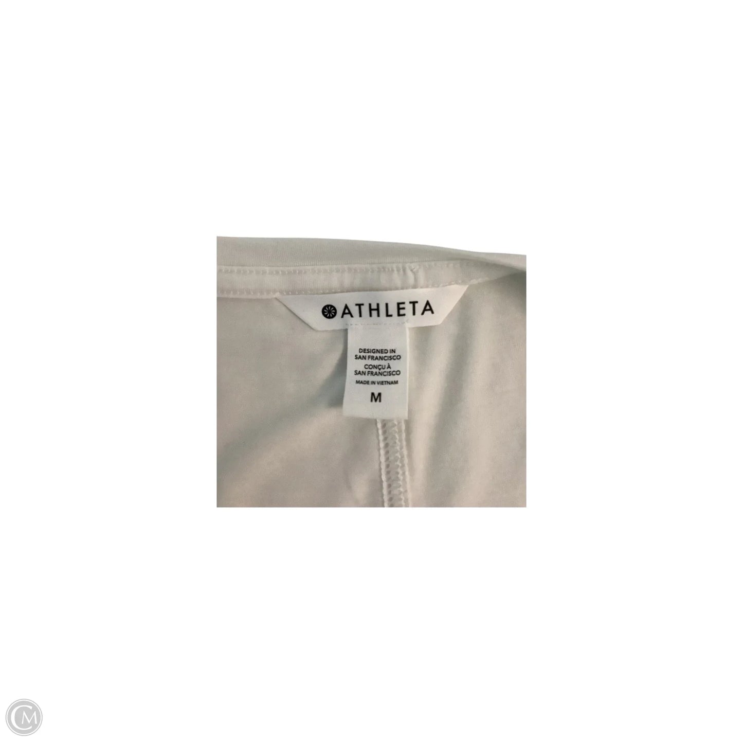 Athleta shirt In White, Size: M