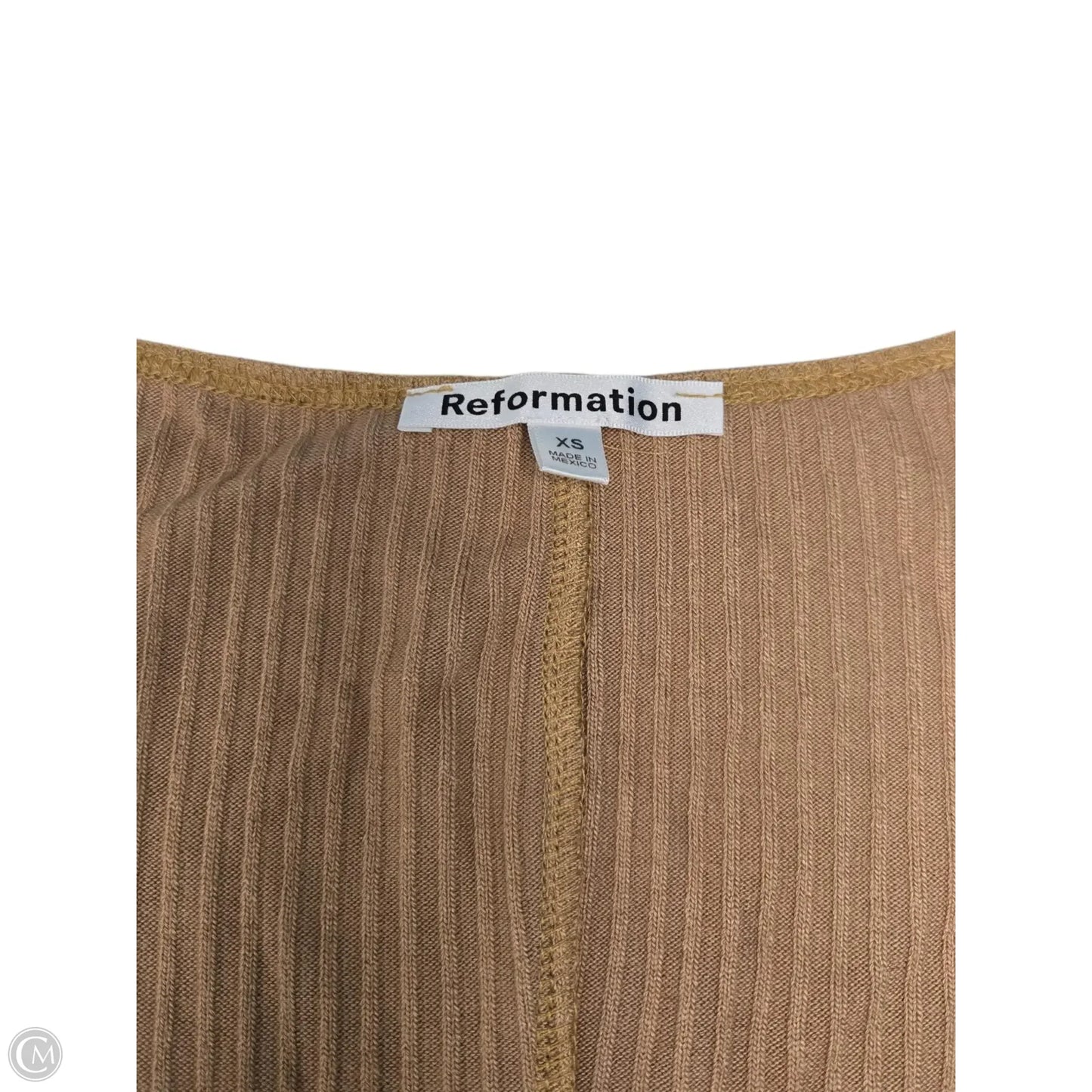 Dress Casual Maxi By Reformation In Gold, Size: Xs